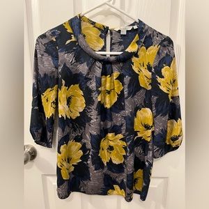 Boden | Floral Print | Viscose/Silk Blouse